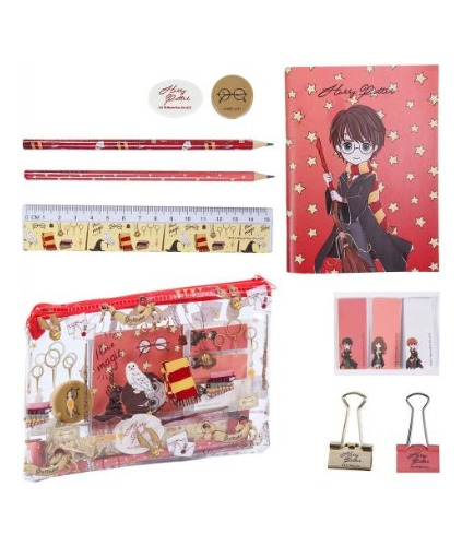 Set Papeleria Kawaii+- Harry Potter