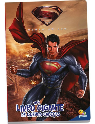 Meu Livro Gigante Qc Licenciado: Homem De Aço, De Warner Bros. Consumer Products Inc.. Editora Brasileitura Em Português