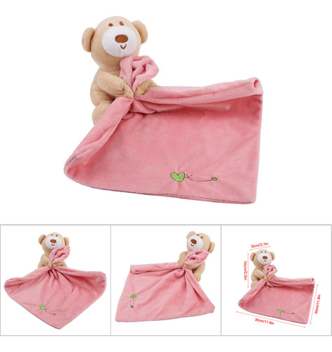 Manta De Seguridad Rosa Para Bebés Lovely Bear, Suave, De Fe