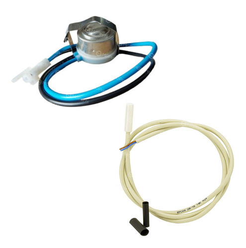 Kit Termostato Bimetal Sensor 10k Geladeira Brastemp Consul