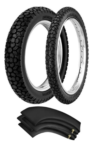 Par Pneu E Câmaras 90/90-18 E 2.75-18 Wh21 Rinaldi Titan Ybr