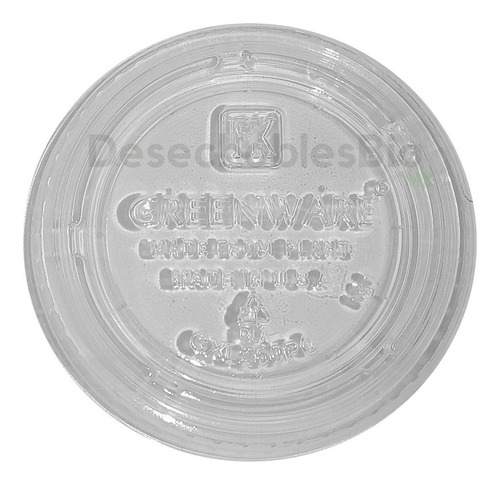 Imagen 5 de 8 de 50 Copas / Vasos Soufflé 2 Oz. Con Tapa Biodegradable Pla