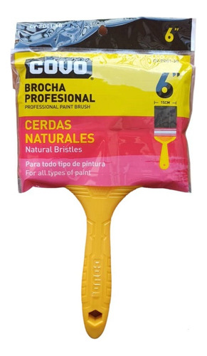 Brocha Cerda Negra 6 Pulgadas Covo