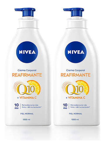 Nivea Crema Corporal Q10 Plus Reafirmante Vitamina C 1000ml 