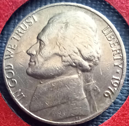 Moneda De Los Estados Unidos 5centavos De 1976