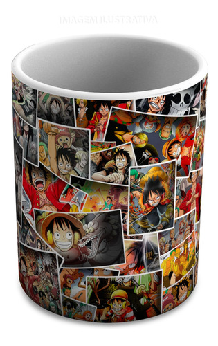 Imagem 1 de 3 de Caneca De Ceramica One Piece Colagem 325 Ml