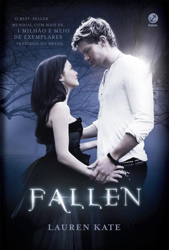Fallen (Capa do filme), de Kate, Lauren. Série Fallen (1), vol. 1. Editora Record Ltda., capa mole em português, 2016