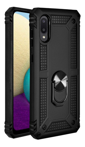Imagen 1 de 7 de Funda Anillo Magnetica Case Uso Rudo Modelos Samsung Galaxy