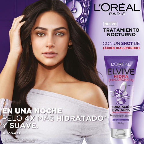 Crema De Tratamiento Elvive Hidratación Nocturna 200g