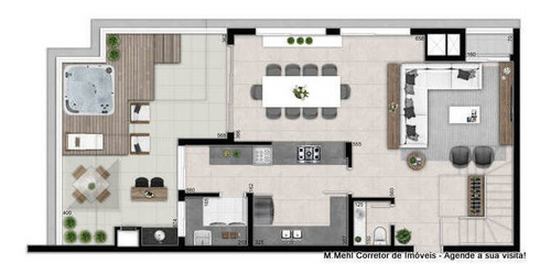 Imagem 12 de 20 de Cobertura Com 3 Dormitórios À Venda Com 368.36m² Por R$ 3.485.000,00 No Bairro Bigorrilho - Curitiba / Pr - M2sw-ecmc6
