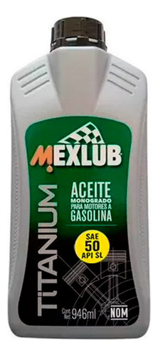 Aceite Mexlub Titanium  Sae 50 900ml