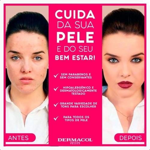 Base Dermacol Maquillaje Cover Alta Cobertura 30g Profesional Tono Tono 213