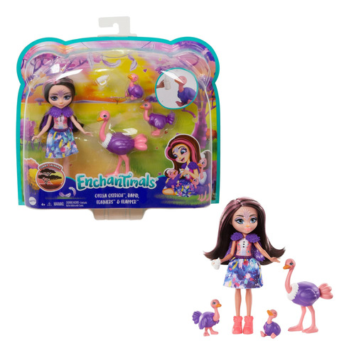 Mattel Enchantimals Family Toy Set, Ofelia Ostrich Doll (6 P