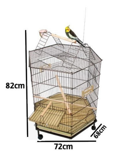 Criadeira Gaiola Ninho Bandeja Calopsita Periquito Agapornis