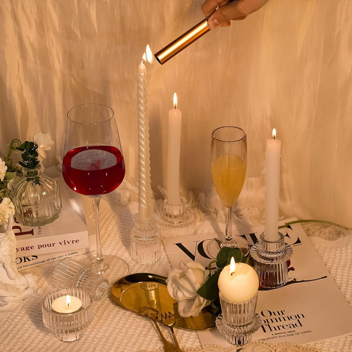 Conjunto De 6 Porta-velas Decorativos De Mesa, Porta-velas