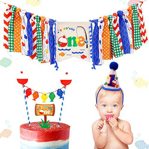 Articulo Para Fiesta - 3-in-1 Gone Fishing First Birthday Pa