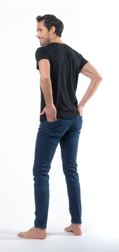 Jean Skinny Color Azul Hombre - Mizu