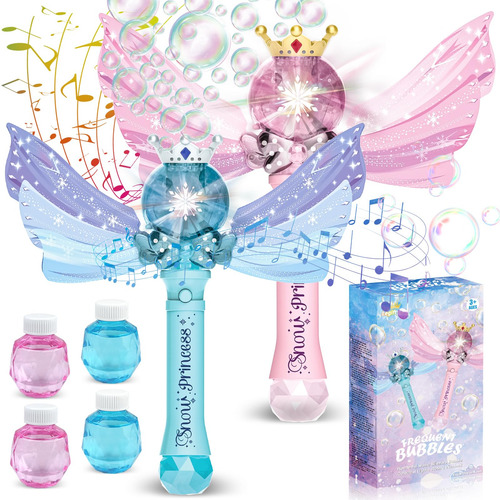 Varita De Burbujas Para Niños X2 Con Luz Y Música Color