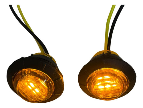 Kit 4 Luz Led Grade Caminhonete Âmbar Strobo Frente Carros