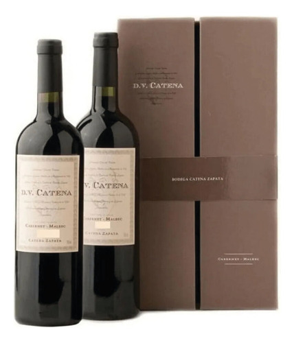 Vino Tinto Pack Dv Catena Cabernet Malbec X 2 C/ Estuche