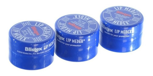 Kit 3 - Blistex Lip Medex Balm - Protetor Labial 7g