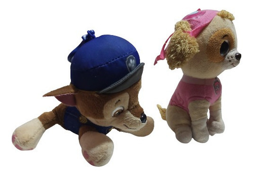 Paw Patrol Peluches Chase Y Skye Lote De 2 (Usado)