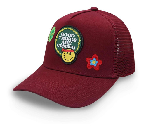 Gorra Problematic Chiquete Good Things Trucker Guindo Unital