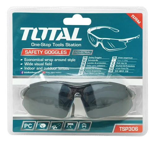 Gafas Protectoras Oscura Pc Industrial Total Nivel 9 A 3.60