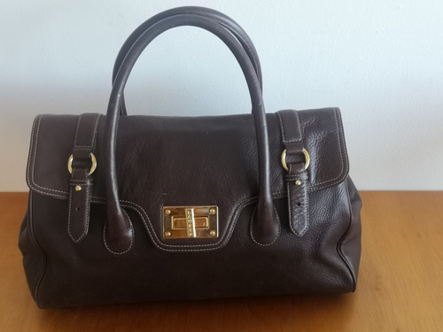 Ralph Lauren, Bolsa Vintage  Grande Y Hermosa En Piel 