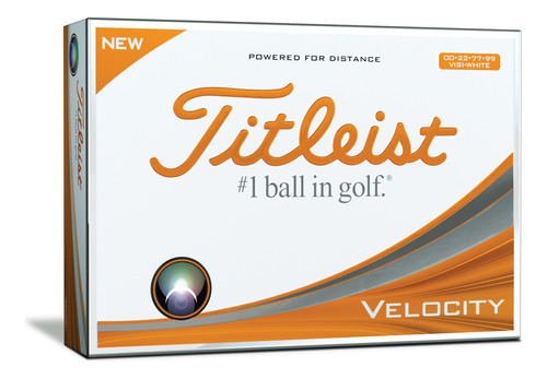 Titleist Velocity Visi Balon Golf Para Hombre Color Blanco