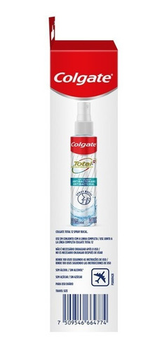 Imagen 6 de 9 de Spray Bucal Colgate Total 12 Con Agente Antibacterial - 60ml