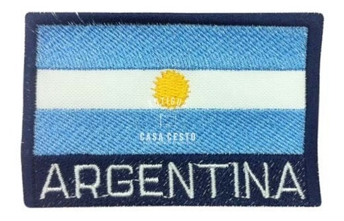 Imagen 1 de 4 de Escudo Parche Insignia Bordada De Argentina 