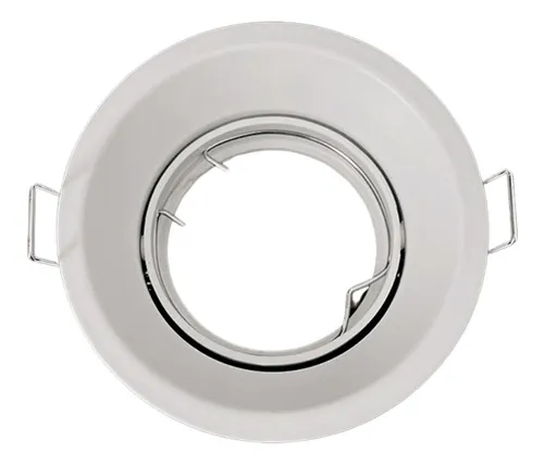 Pack 5 Focos Led Embutido Retraído Porta Gu-10 Pessaro Mr16