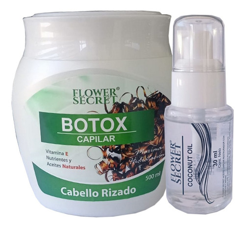 Pack Capilar Botox Cabellos Rizado Y Aceite De Reparacion   