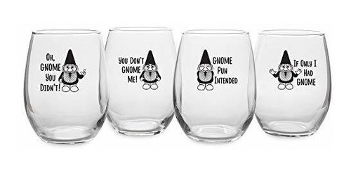 Happy Hour Glassware By Susquehanna Glass - Gnome Pun Intend