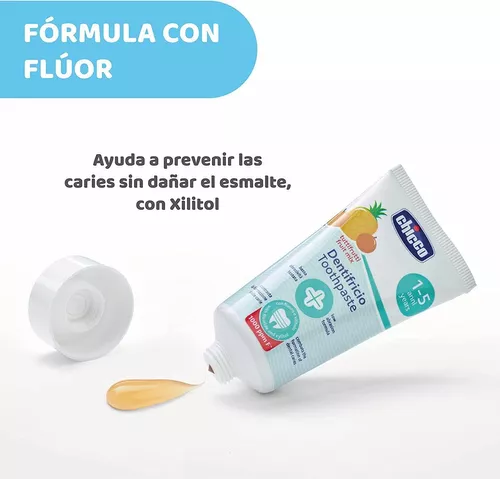 Chicco - Pasta dental infantil con flúor, Tutti-Frutti