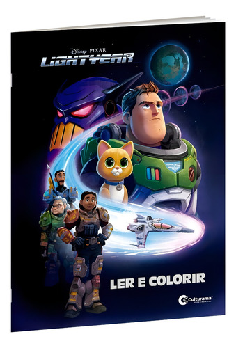 Livro Para Ler E Colorir Para Crianças - Lightyear Disney