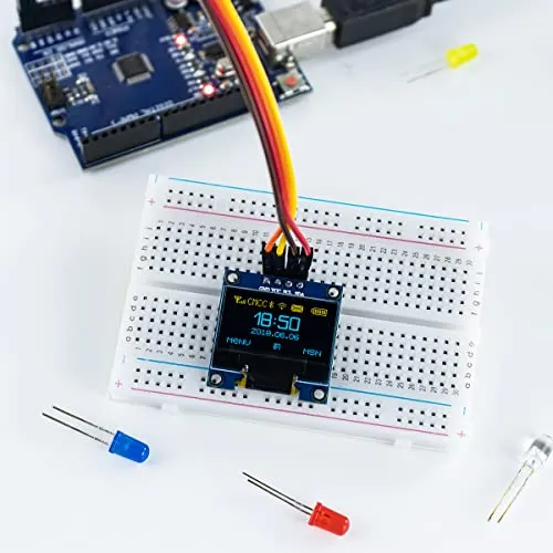 Hosyond Modulo Pantalla Oled Arduino 128x64 Px Azul Amarillo