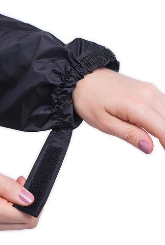 Imagem 5 de 6 de Capa De Chuva Vértice Nylon Plus Feminina Forrada Preta