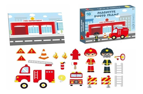 Puzzle Magnético Bombero 8926-6 - Synergy Toys