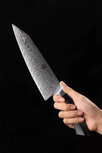 Cuchillo Acero Damasco 67 Chef Cocina Profesional Japonés