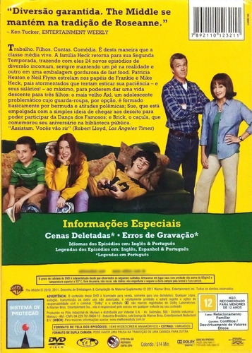 Dvd - The Middle - 2° Temporada - Com Luva (Usado)