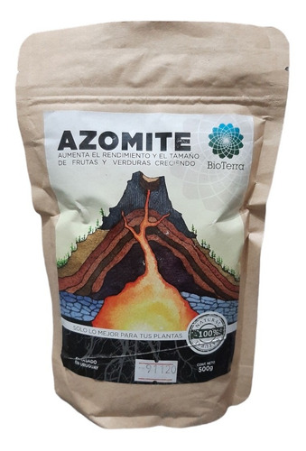 Fertilizante Azomite 500g Bioterra