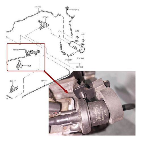 Electroválvula De Vacío 0280142412 Para Focus C-max Mk-fs