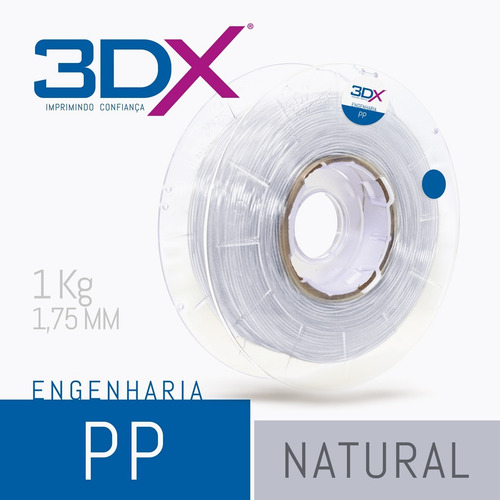Imagem 2 de 2 de Filamento Pp 1,75 Mm | 1kg Natural (polipropileno)
