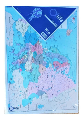 Mapas N° 6 Block X 24 Escolar Politico Varias Region