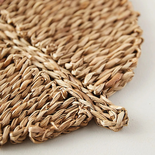 Individual Fibra Natural Seagrass Centro De Mesa Seagrass Hoja