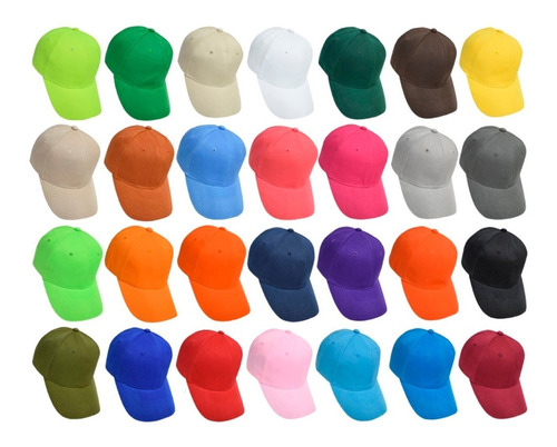 14 Gorras De Acrilico Ideal Para Bordar 