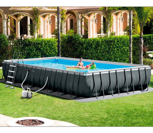 Piscina Desmontable Intex Pack Deluxe + Depuradora Y Clorado