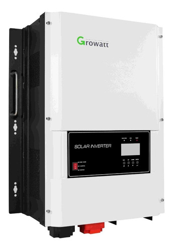 Inversor de corriente Growatt SPF6000T DVM con voltaje mínimo de salida 110V y 80V de entrada